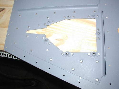 E615PP Trim re-inforcement plate installed