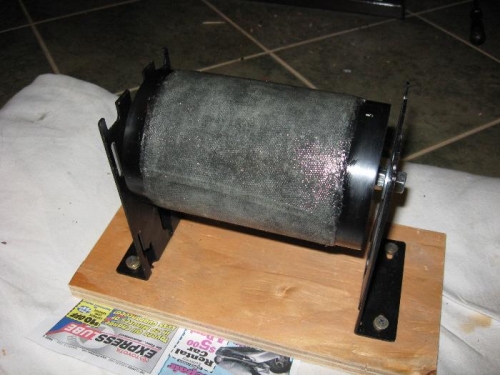 Part curing by the fire overnight