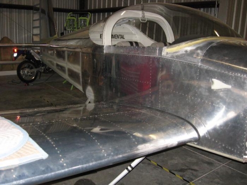 A view from the right side of wing root fairing