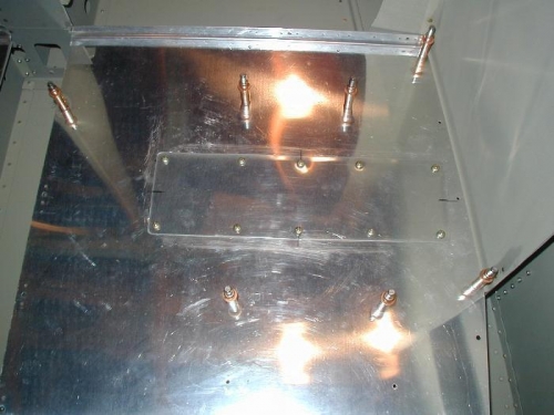 Left side baggage inspection cover