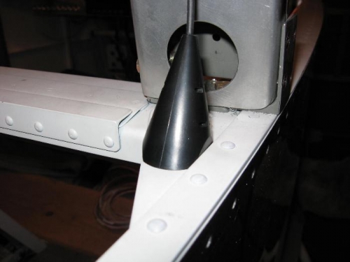 Base of antenna trimmed to fit