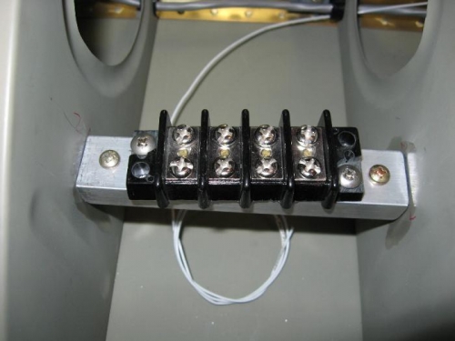 Pilot side terminal strip for control stick wiring