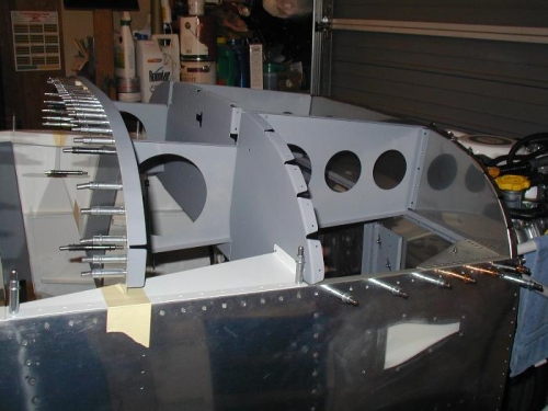 Some of the larger parts making up the upper fuse sub-structure