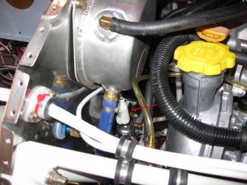 Cable end at ANL from starter