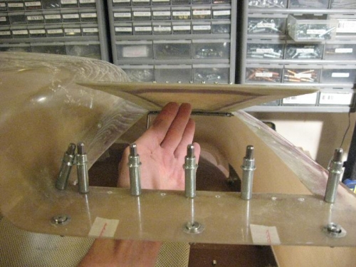 A view of the left side in the open position...