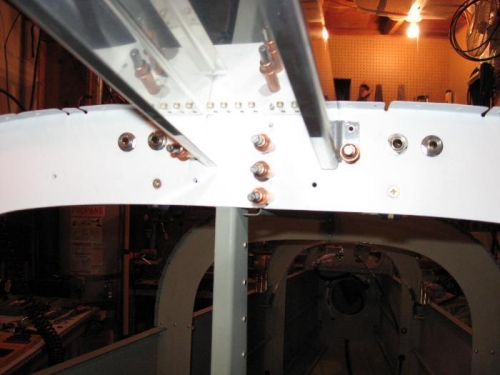 Headset Jacks located in baggage bulkhead (they're centered, the picture doesn't show that properly)