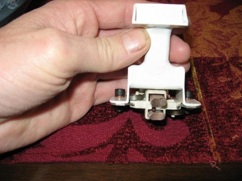 Brushes secured to mount