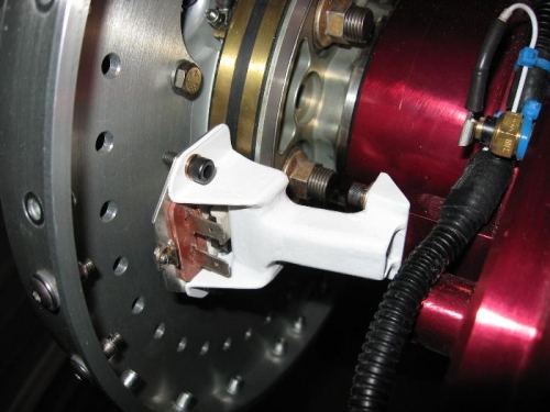 Mount bolted in place