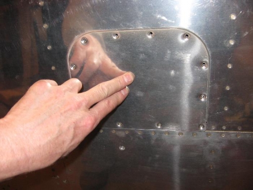 Panels dimpled and ready