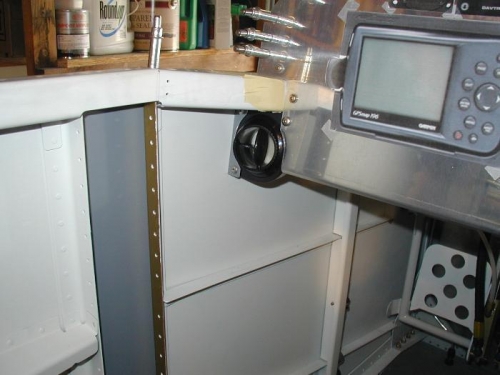 Left side fresh air vent