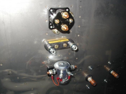 Starter contactor, ANL fuse block, Alternator OV contactor