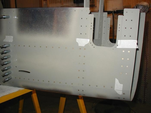 Left side tail-cone riveted