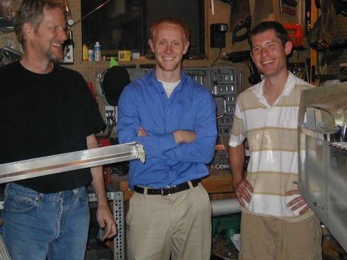 Travis and Darren stopped by to help and supervise