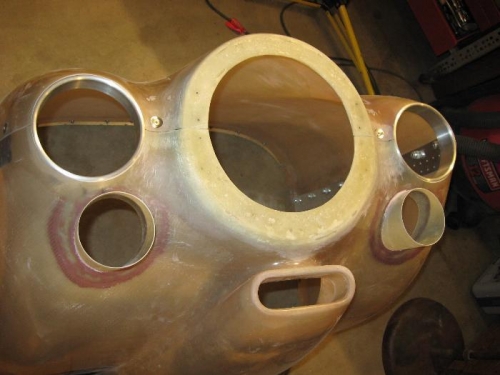 Tabs secured, and rings are now ready for pouring the key