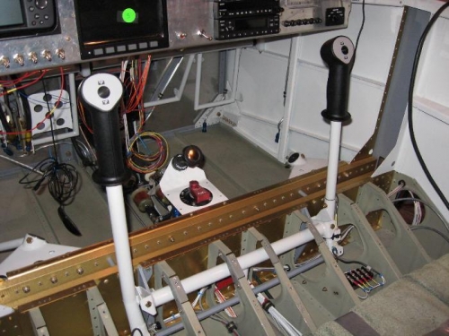 Control sticks in place