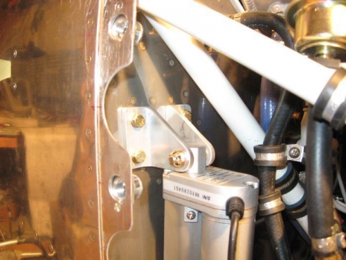 Mounted in place after riveting