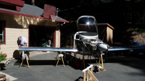 Richmond ready to take a measurement from right wing tip to tail