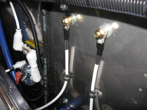 Firewall side with Engine ground straps