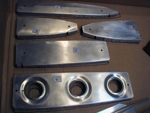 Sanded and dimpled the ribs