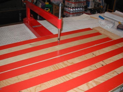 Platform for C-frame dimpling tool