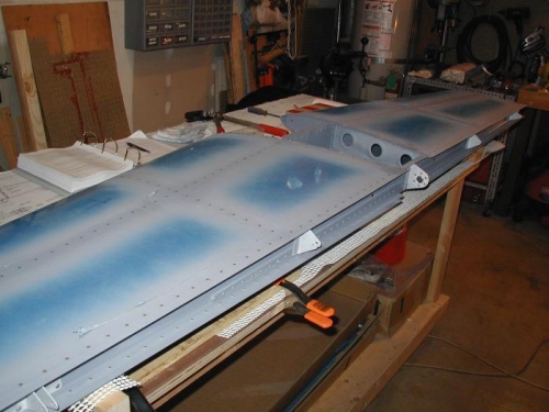 Left side view of completed HS