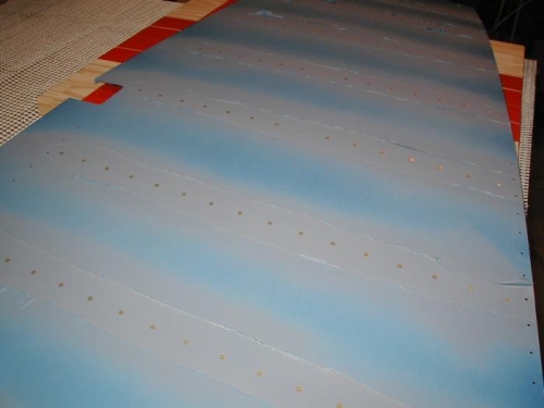 Left rudder skin exterior