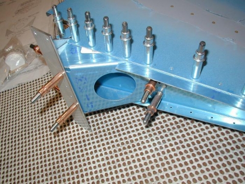 Rudder bottom attach strip and brace