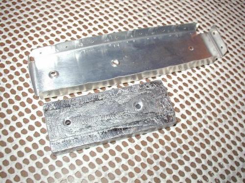 Rudder counterbalance weight and spar