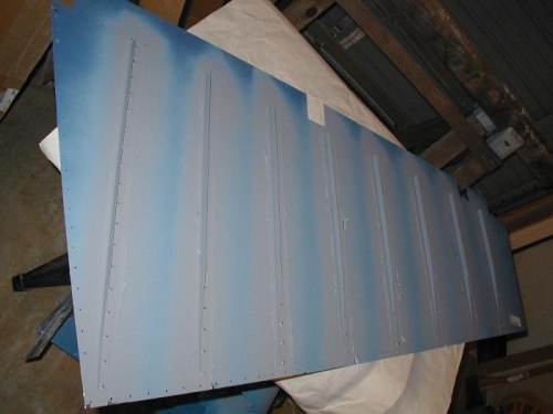 Right Rudder stiffeners in place