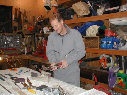 Dimpling the rudder counter-balance skin