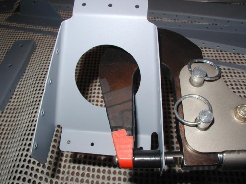 Now able to reach the difficult areas in the R-710 Rudder horn