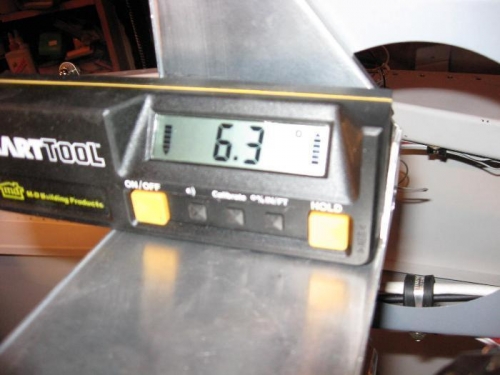 6.3 degree angle on D100 tray