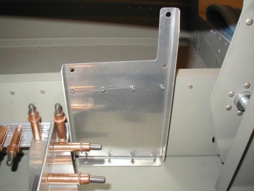 TruTrak pitch servo mount clecoed in place