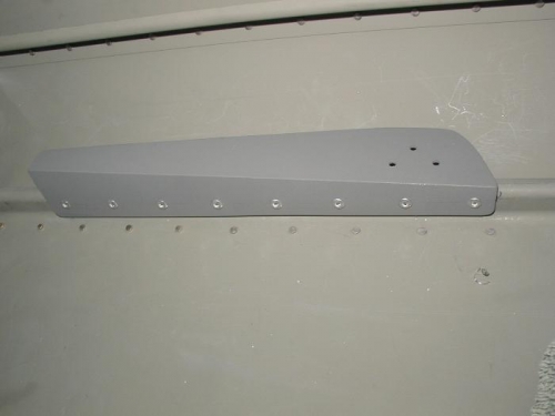 Outer mount riveted in place