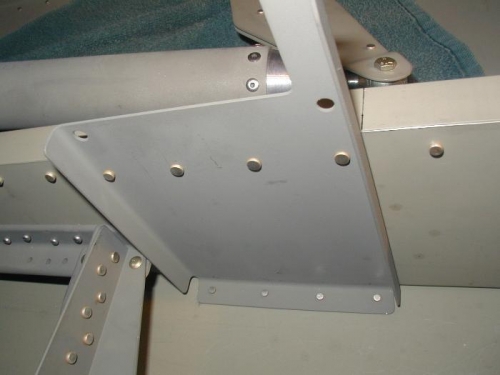 TruTrak Elevator Servo mount riveted in place