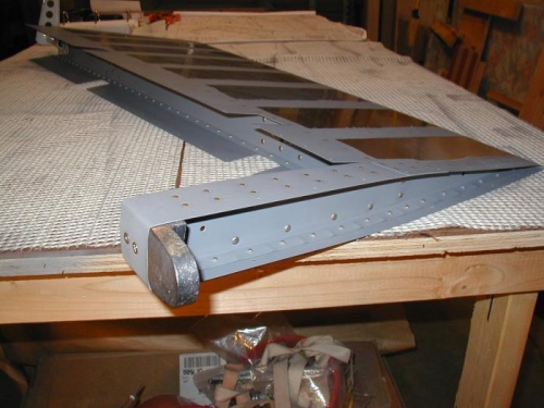 Counter balance weight installed