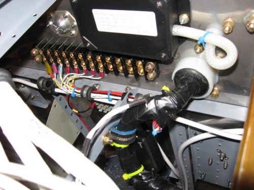 Wire strip on cabin side of firewall