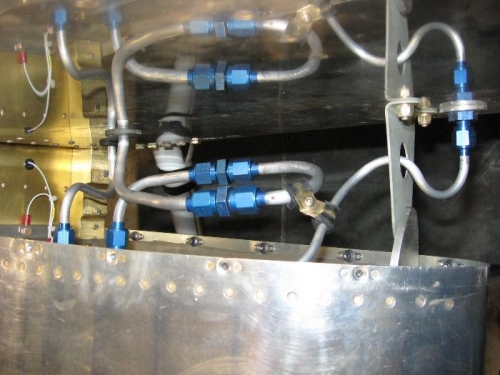 A view from above of the return, feed and vent from left to right.