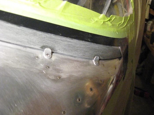 A closeup of scuffing