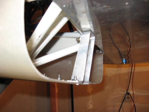 Supports in place with screws.  Very sturdy!