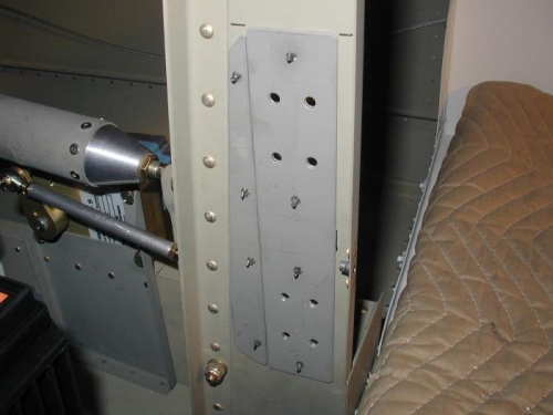 Doublers used a templates to drill holes in F-728A