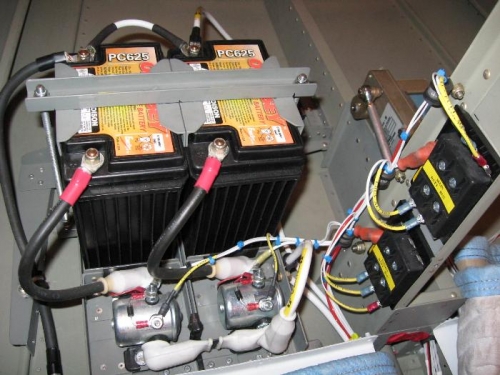 Cables all labeled and secured