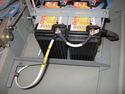 Ground cable going forward to Firewall.