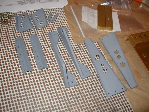 Parts that required fabrication.