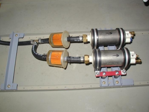Fuel pumps mounted
