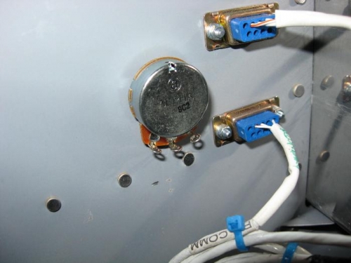 A 10K Variable resistor for setting the AOA Alarm volume