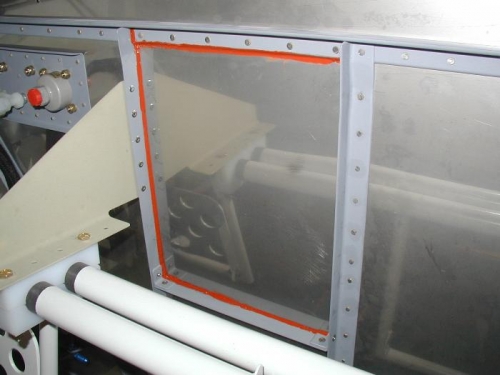 High temp silicone used on the inside to seal things up