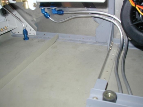 Brake Line routing from left side under pedals
