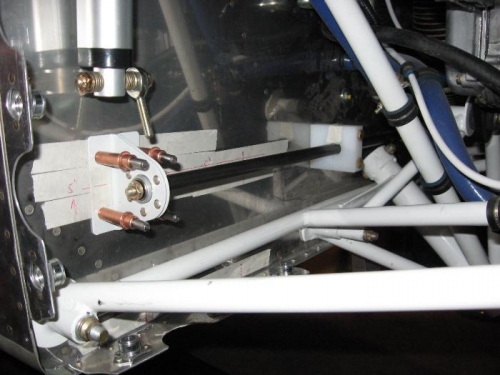 Right side view.  UHMW block in view as well.