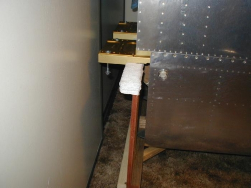 Padded surface to protect the parts.